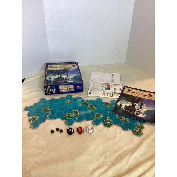 Mississippi Queen: The Black Rose Epansion 1998 Rio Grande Games - INCOMPLETE - Picture 3 of 9